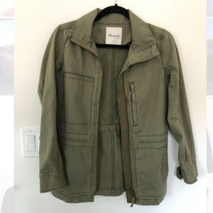 Madewell green utility jacket - NWOT